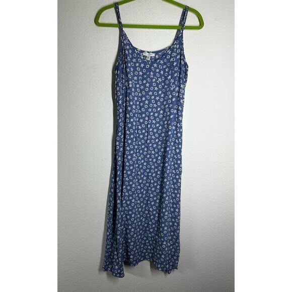 Free Assembly Bohemian Romantic Sky Blue Spaghetti Straps Midi Dress Size XXL - Picture 1 of 16